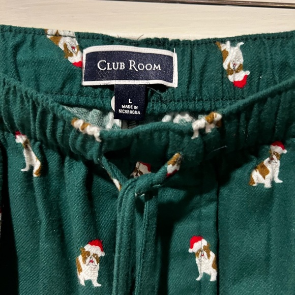 NWT Men’s Flannel Santa Bulldog PJ Pants - Picture 5 of 5